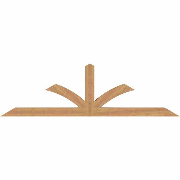 Ekena Millwork Richland Smooth Timber Gable Bracket, Western Red Cedar, 72"W x 21"H x 3 1/2"D x 3 1/2"F, 7/12 Pitch GBW072X21X0404RIC00SWR - main